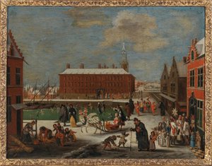 Winter in einer Stadt