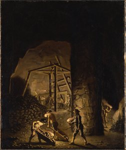 Eine Galerie in den Kupferminen von Falun von Pehr Hilleström