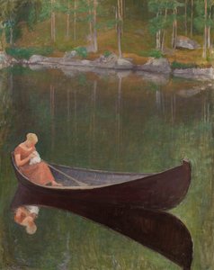 Frau in einem Boot, 1924