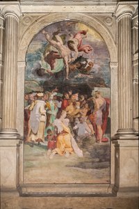 Johannes der Täufer tauft Menschen, Poggi-Kapelle
