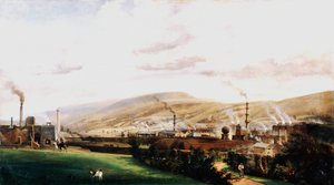 Industrielandschaft, Wales, 19. Jahrhundert