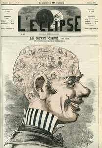 Little Creve, studiert Phrenologie. Titelblatt in „L