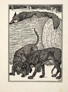 Schlau wie ein Fuchs, aus Hundert Anekdoten über Tiere, veröffentlicht 1924 von Percy J. Billingshurst
