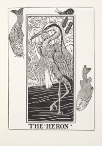Der Reiher, aus Fontaine Fabeln, veröffentlicht 1905 von Percy J. Billingshurst