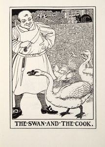 Der Schwan und der Koch, aus Fontaine Fables, veröffentlicht 1905
