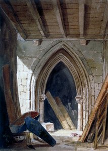 Krypta von St. Anne, Blackfriars, City of London, 1854 von Percy William Justyne