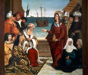Altarbild der Maria Magdalena (Detail) von Pere Mates