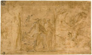 Studie für Perseus befreit Andromeda von Perino del Vaga