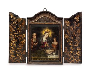 Ein tragbarer christlicher Schrein (Seigan) im Auftrag der portugiesischen Jesuiten