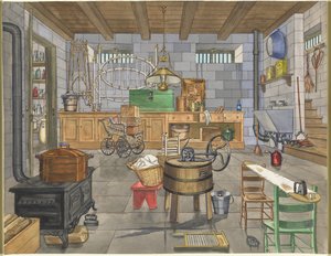 Keller eines Stadthauses, 1910