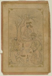 Eine Versammlung von Derwischen, mittlere 17. Jahrhundert von Persian School