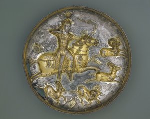 Schale, Iran, Sassanidenzeit, 4.-5. Jahrhundert von Persian School