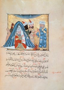 Illustration aus den Maqamat (Die Treffen) von Al-Hariri