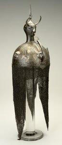Kulah Khud, Helm, ca. 1700er Jahre, im 19. Jahrhundert verändert von Persian School