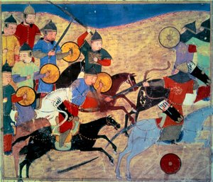 Flucht von Noqai von Persian School