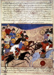Geschichte der Mongolen: Mongolische Krieger von Persian School