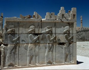 Mederwachen. Reliefs der östlichen Treppe der Apadana, 6. Jahrhundert v. Chr.