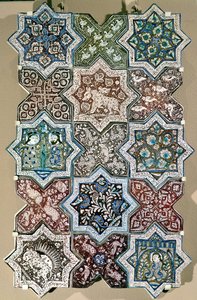 Fliesenpaneel, Kashan, Zentraliran, ca. 1250-1300