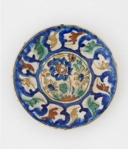Teller, möglicherweise Tabriz, Iran, Safawidenzeit, spätes 16. bis frühes 17. Jahrhundert von Persian School