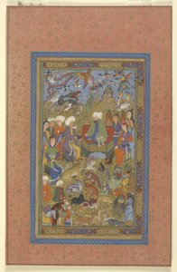 Sulayman und Bilqis auf dem Thron, ca. 1590-1600