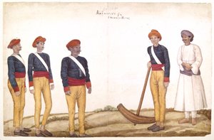 Zeltordonnanzen, um 1820-30 von Persian School
