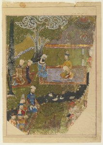 Timur gewährt eine Audienz anlässlich seiner Thronbesteigung in Balkh, 1436 von Persian School