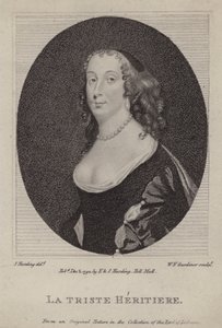 La Triste Heritiere, Anne St John, Gräfin von Rochester (Gravur) von Peter (after) Lely