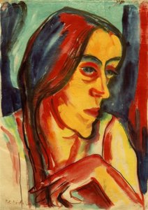 Junge Frau mit dunklem Zopf (Hanna)