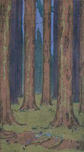 Der Wald, 1901 von Peter Behrens