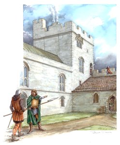 Portchester Castle, Mitte des 14. Jahrhunderts, ca. 1990-2010