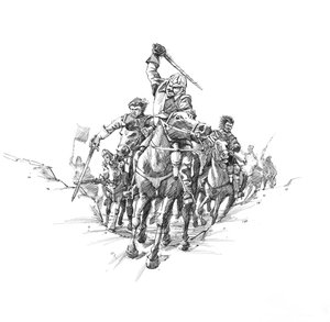 Schottische Kavallerie, Schlacht von Newburn Ford, 1640