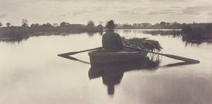 Heimrudern des Schoof-Stoffs, Leben und Landschaft auf den Norfolk Broads, 1886 von Peter Emerson und Thomas Goodall