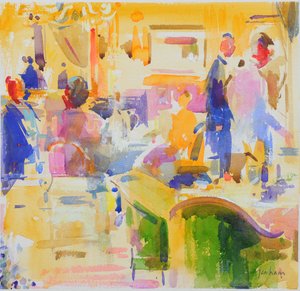 Frühstück im The Carlyle, New York von Peter Graham (Contemporary)