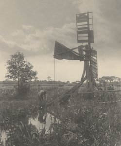 Eine zerstörte Wassermühle