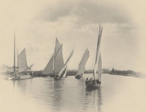Ein Segelwettkampf in Horning, 1885 von Peter Henry Emerson