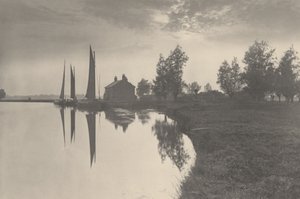 Cantley: Wherries warten auf den Gezeitenwechsel, 1886