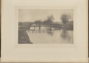 Fußgängerbrücke in der Nähe von Cheshunt von Peter Henry Emerson