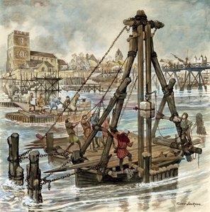 Bau der alten London Bridge von Peter Jackson