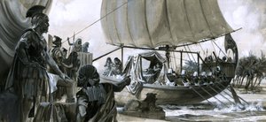Kleopatra auf ihrer Barke von Peter Jackson