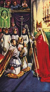 Königin Maria heiratet Prinz Philipp von Spanien in Winchester von Peter Jackson