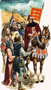 Die wunderbare Geschichte Britanniens: Der weise König Edward. Die Beamten von König Edward sammeln Informationen über Landbesitz von Peter Jackson