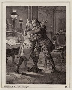 Eugen von Savoyen umarmt den Herzog von Marlborough, Spanischer Erbfolgekrieg