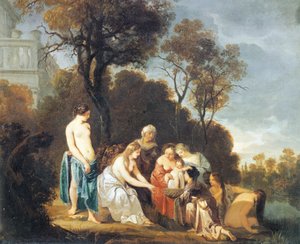 Moses aus dem Fluss gerettet