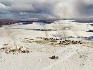 Durrington Walls, Wiltshire, ca. 2500 v. Chr., 2013 von Peter Lorimer