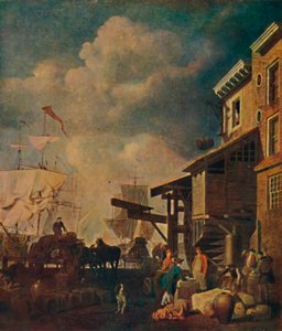 Das alte Ostindienlagerhaus, London Bridge, um 1700-1740, 1904