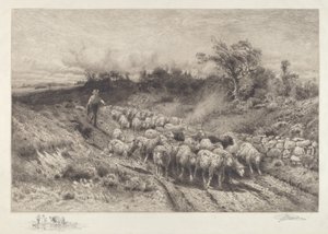 Eine Straße in Neuengland von Peter Moran
