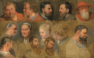 Kopfstudien von Peter Paul (circle of) Rubens