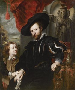 Porträt von Peter Paul Rubens mit seinem Sohn Albert