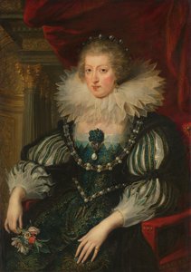 Porträt von Anna von Österreich (1601-1666), Königin von Frankreich von Peter Paul Rubens (workshop of)
