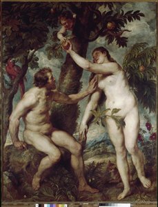 Adam und Eva im irdischen Paradies